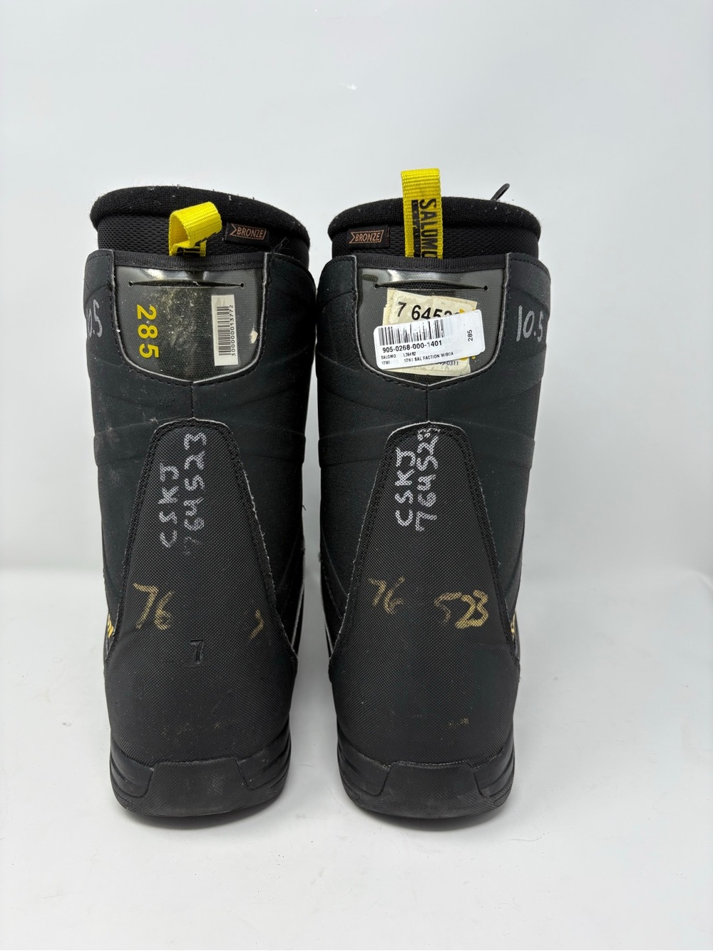 Salomon Faction RTL BOA Snowboard Boots Men’s 10.5 Black - Picture 5 of 6